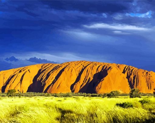 Ayers Rock Uluru paint by number