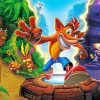 Video Game Crash Bandicoot paint by numbers