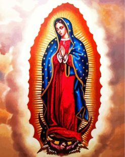 Virgen De Guadalupe paint by numbers