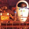 Disney Wall E And Eva Movie paint by numbers