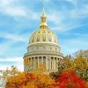 West Virginia capitol building in charleston paint by numbers