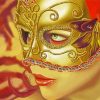 Woman In Mask Paint by numbers