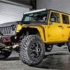 Yellow Jeep wrangler unlimited Engine paint by numbers