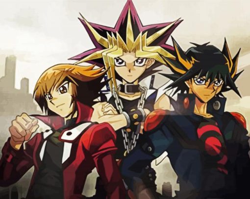 Yu Gi Oh Anime Manga paint by number