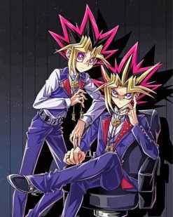 Yu Gi Oh Manga Characters paint by number