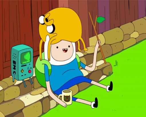 Aesthetic Finn And Jake paint by numbers