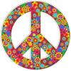 Aesthetic Flower Peace Sign paint by numbers