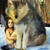 The Little Girl And Her Wolf paint by numbers