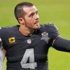 american football quarterback Derek Carr paint by numbers