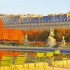 beautiful view of Tuileries Palace paint by numbers