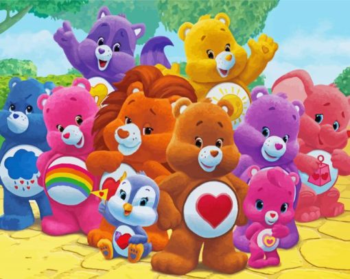 Care Bears paint by numbers