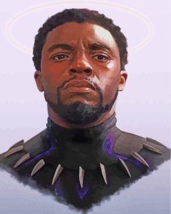 Chadwick Boseman paint by numbers