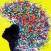 Abstract Colorful Afro Hair Paint b y numbers