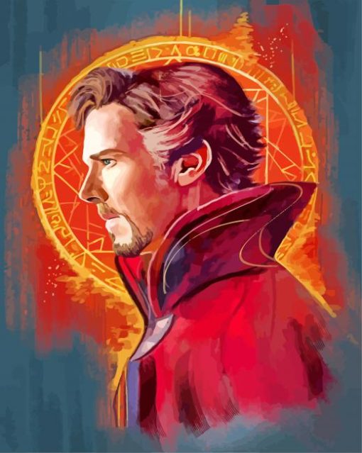 Dr Strange MarvelDr Strange Marvel paint by numbers