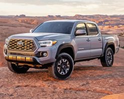 Grey Tacoma Toyota paint by numbers