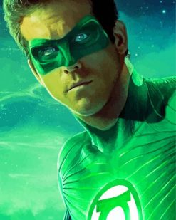 Green Lantern paint by numbers