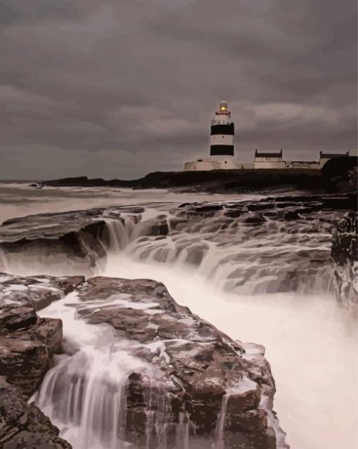 Hook Head Lighthouse In Wexford paint by numbers