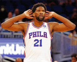 joel Hans embiid Basketballer paint by numbers