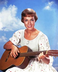 Julie Andrews Sound Of Music paint by numbers