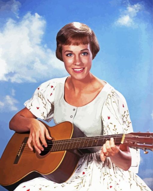 Julie Andrews Sound Of Music paint by numbers