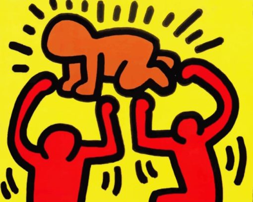 Keith Haring Art paint by numbers