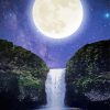 Moon And Waterfall paint by numbers