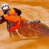 motorcycle Speedway biker drifting paint by number