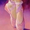 Pink Ballet Shoes paint By Numbers