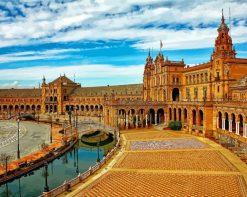 plaza de espana Andalucia paint by number