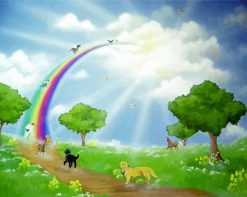 Rainbow Bridge Art paint by numbers