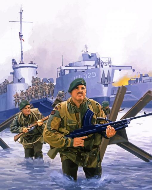 Royal Marines paint by numbers