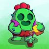 spike cactus brawl stars paint by numbers