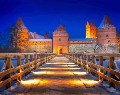 Trakai Island Castle Vilnius Lithuania paint by numbers