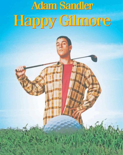 Adam Sandler Happy Gilmore paint by numbers