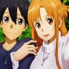 Asuna And Kirito paint by numbers