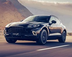 Black Aston Martin DBX paint by numbers