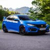 Blue Honda Civic paint by numbers