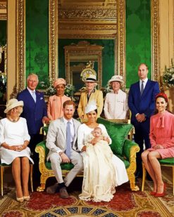 British Royal family paint by numbers