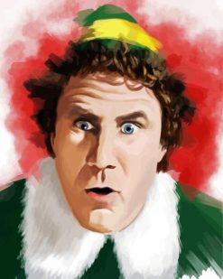 Buddy The Elf Art paint by number