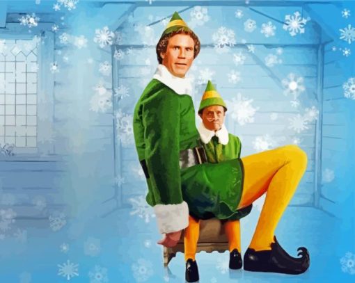 Buddy The Elf Movie Paint by numbers