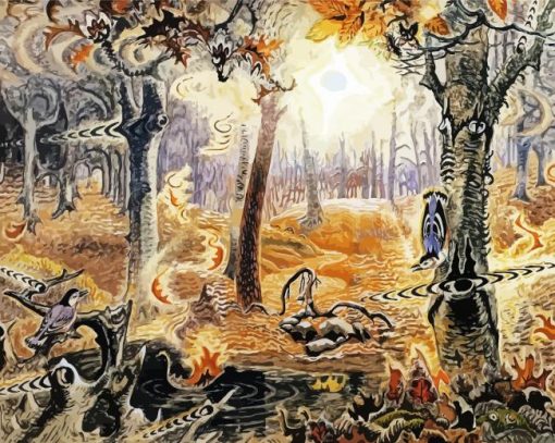 Charles Burchfield Painting paint by numbers