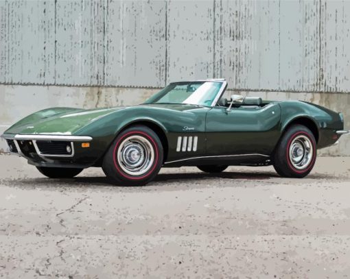 Classic Chevrolet Corvette Stingray paint by numbers