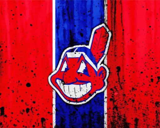 Cleveland Indians Flags paint by number