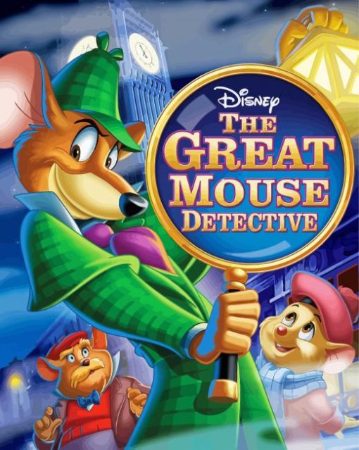 Disney The Great Mouse Detective paint by numbers