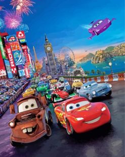 Disney Movie Cars paint by numbers