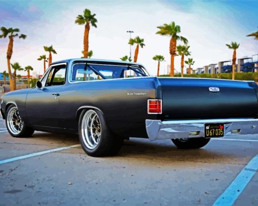 El Camino Chevrolet paint by numbers