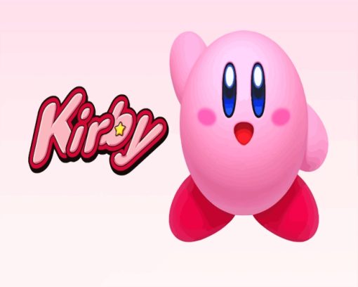 Kirby Video Game paint by numbers