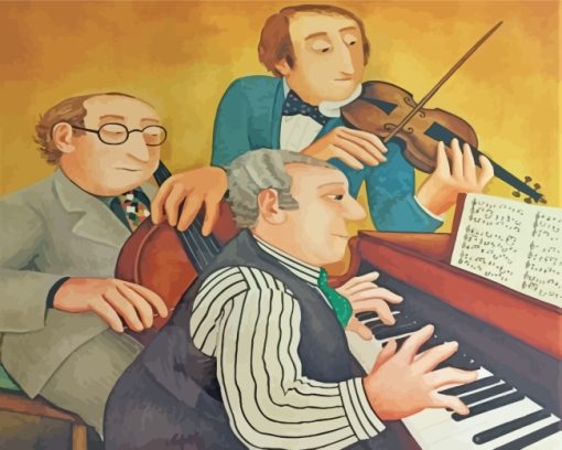 Musicians By Beryl Cook paint by numbers