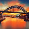 Newcastle Tyne Bridge paint by numbers