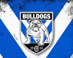 Nrl Bulldogs Logo paint by numbers